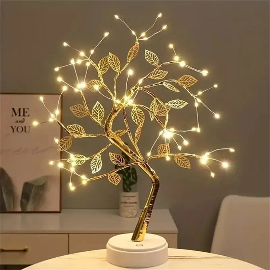 Gold Tree Night Light LED