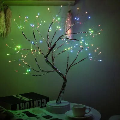 LED Copper Wire Garland Tree Lamp